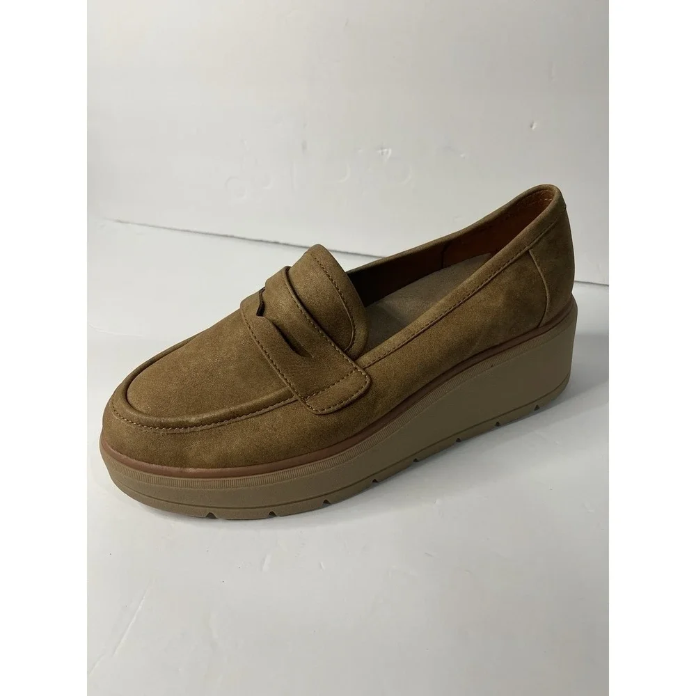 Dr. Scholl's Y2K‎ Chunky Women's Nice Day Max Loafer Platform Brown 9.5